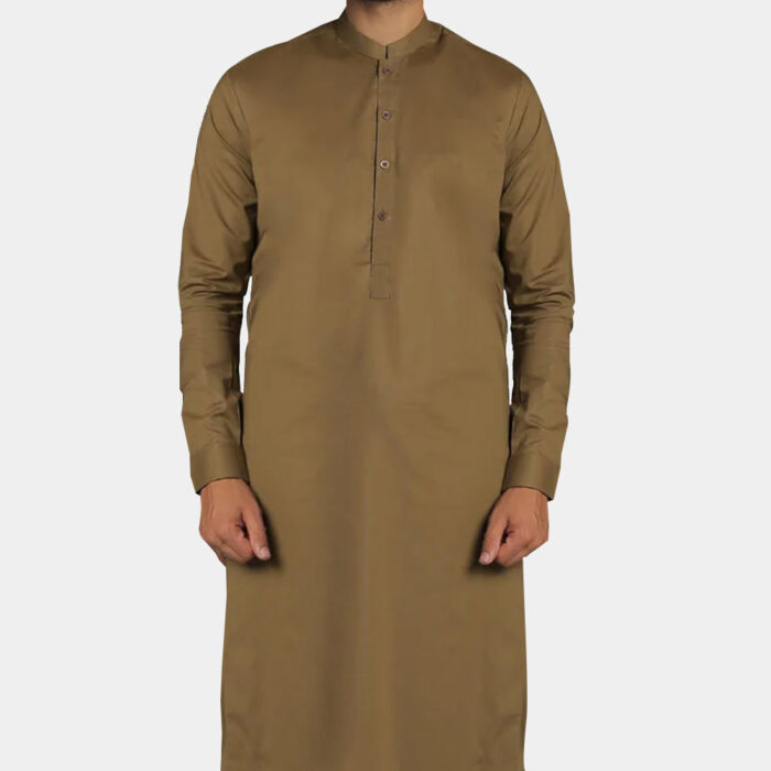 Brown Boski Kameez Shalwar